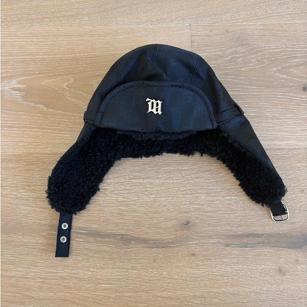 MISBHV Aviator Beanie Hat Size S Black - Picture 2 of 6